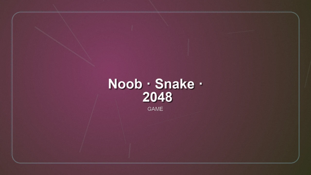 Noob-Snake-2048