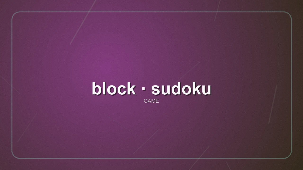 block-sudoku