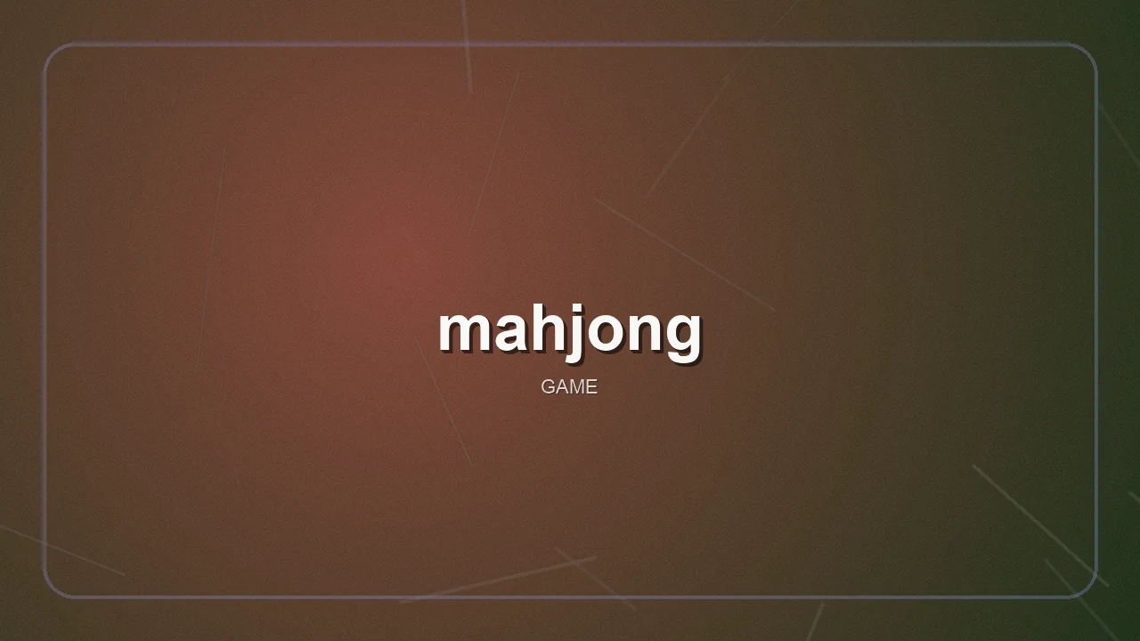 mahjong