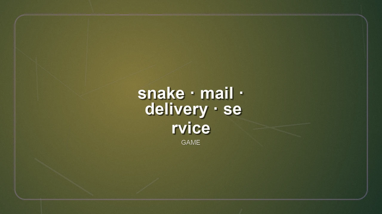 snake-mail-delivery-service