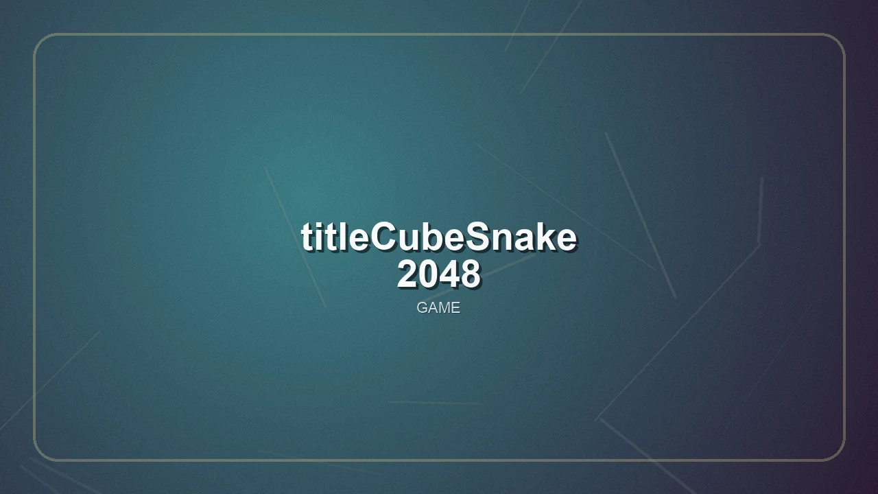 titleCubeSnake2048